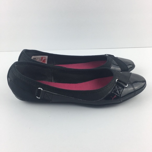 puma black flats